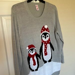 Penguin tacky Christmas sweater